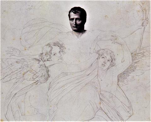 Francesco Scaramuzza, Paolo Toschi, Antonio Costa, San Napoleone martire, 1825-49, acquaforte, 59 x 41 cm, Museo Napoleonico, inv. MN 2543