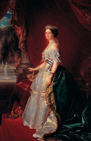Franz Xaver Winterhalter, L'imperatrice Eugenia, 1852 ca. Franz Xaver Winterhalter, L'imperatrice Eugenia, 1852 ca.