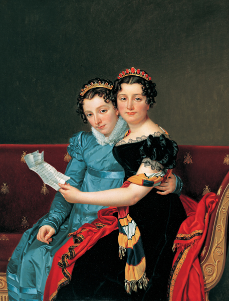 Jacques-Louis David, Zenaide e Charlotte Bonaparte, 1821 Jacques-Louis David, Zenaide e Charlotte Bonaparte, 1821