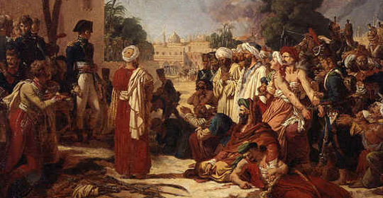 Pierre Narcisse Guérin (1774-1833), Bonaparte perdona i rivoltosi del Cairo, olio su tela