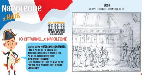 Io cittadino...e Napoleone - Stampa e colora