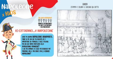 Io cittadino...e Napoleone - Stampa e colora