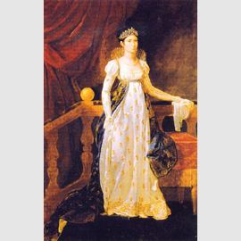 Guillaume Guillon Lethière, Elisa Bonaparte principessa di Lucca e Piombino, 1806, olio su tela. Versailles, Musée National du château