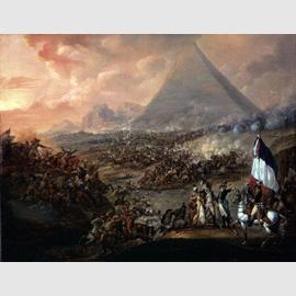 François-Louis Watteau (1758-1823), La battaglia delle Piramidi, olio su tela, cm 94x120,4. Valenciennes, Musée des Beaux-Arts