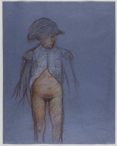 Napoleone nudo, 1990 ca. pastello  New York, Diana Murray and Antonio Carosi Collection 
