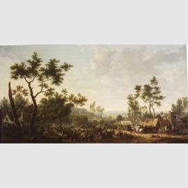 J.F.J.Swebach (1769-1823), La battaglia di Marengo, olio su tavola, 1801